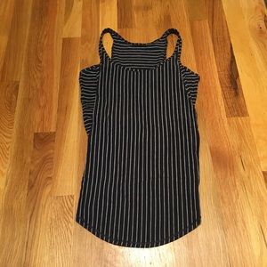 Lululemon Tulip-back top - Navy stripe